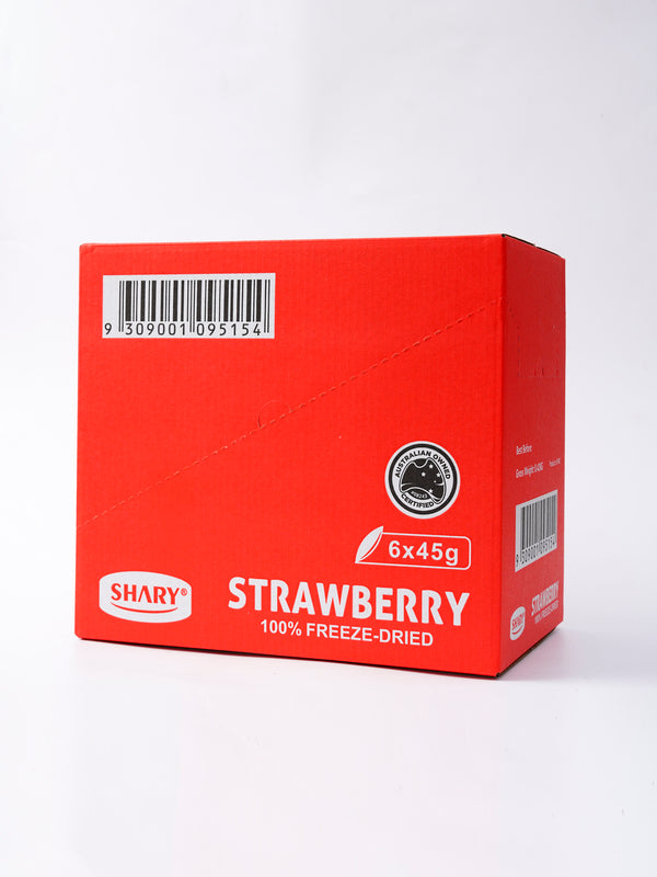 Shary STRAWBERRY CRISPS Freez dried 20 Gram 8pack-Inner Carton