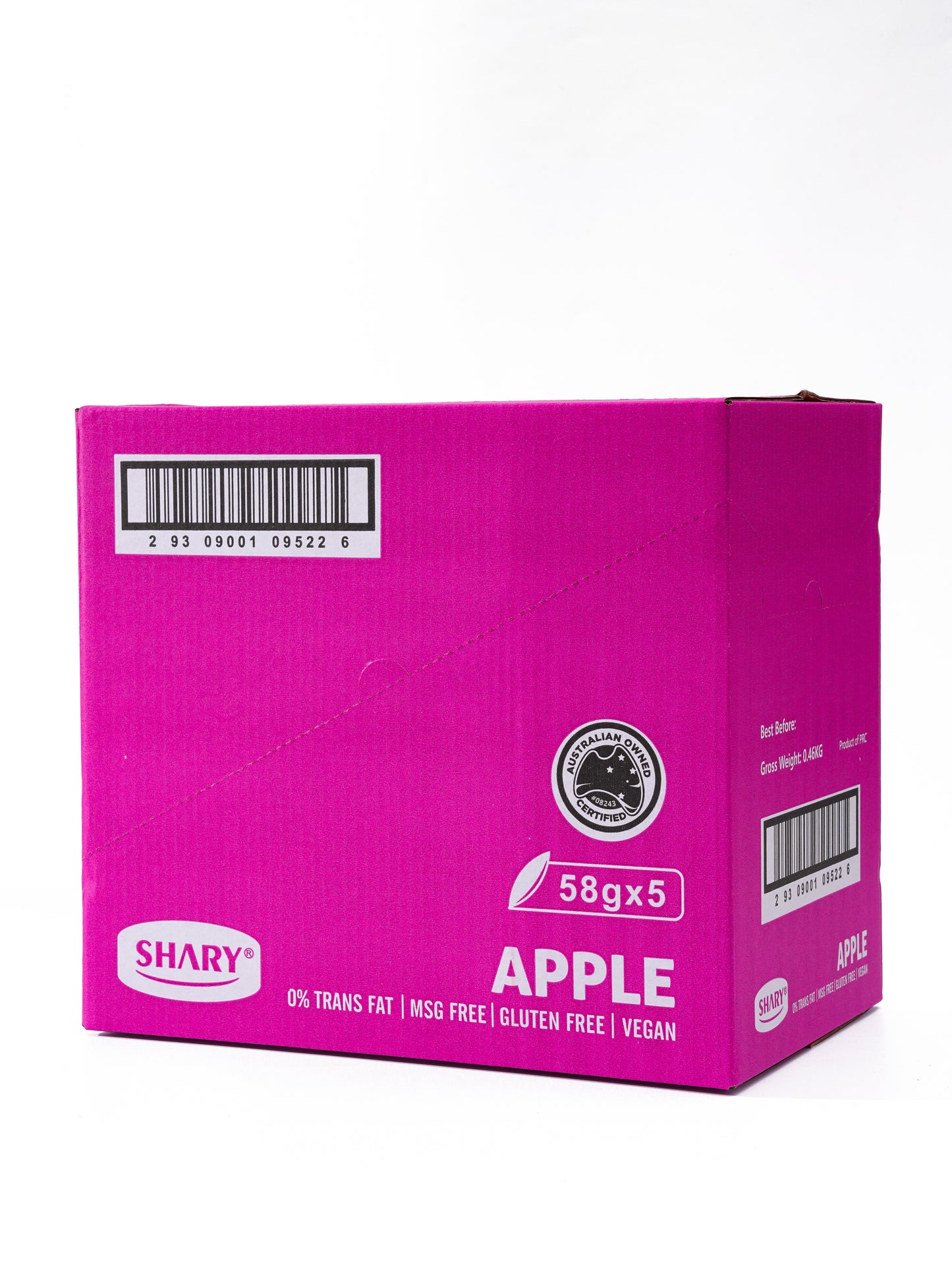 Shary Apple Crisps 58g-5 Pack-Carton