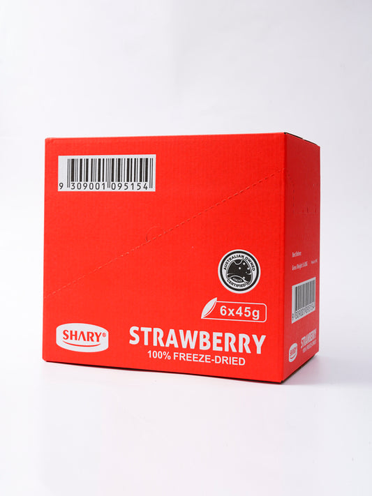 Shary STRAWBERRY CRISPS Freez dried 20 Gram 8pack-Inner Carton