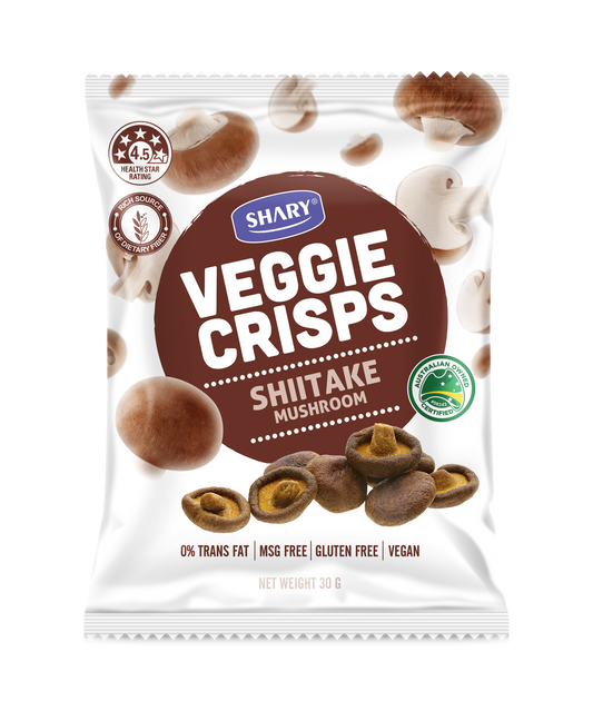Shary Shiitake Mushroom Crisps 68 Gram-6 Pack