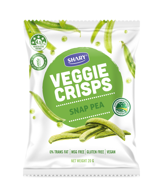 Shary Snap Pea Crisps 20 Gram-12 Pack